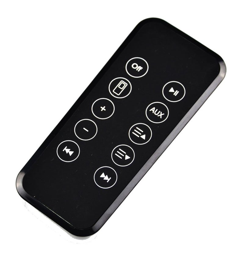 Motiexic Remote Control Compatible with Bose Sounddock 10 AM316536 AM314136 Bose Sounddock Series II,Series III, Portable HAS AUX Button for aux inputs with CR2025 Battery Silicone Button Key Design